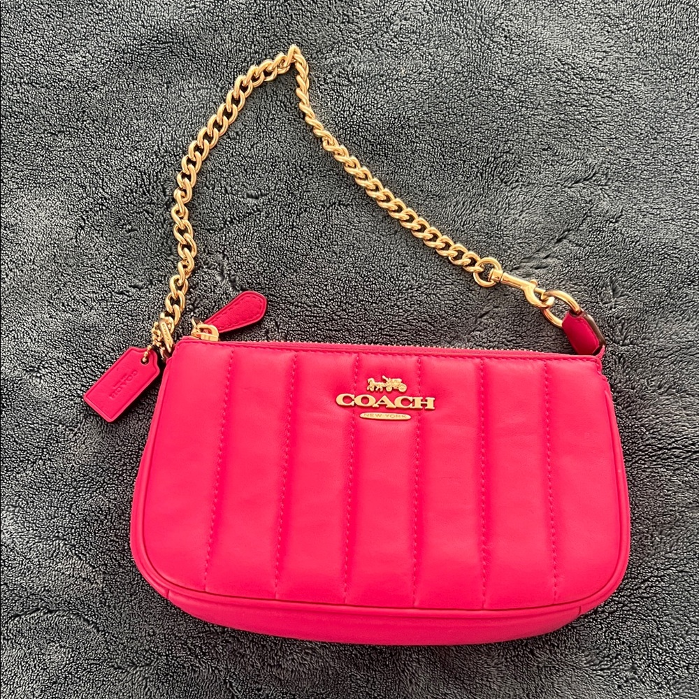 Coach Quilted Hot Pink Nolita 19